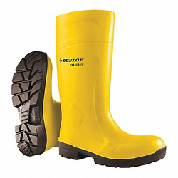 Dunlop Rubber Boot,Unisex,9,Knee,Yellow,PR 6123155