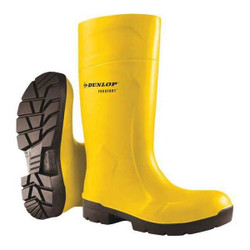 Dunlop Rubber Boot,Unisex,8,Knee,Yellow,PR 6123155