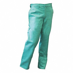 Chicago Protective Apparel Pants,Waist 38",Inseam 32",Green,Zipper 606-GR-38X32
