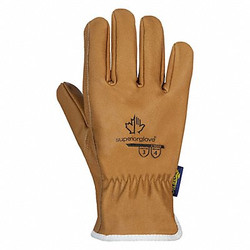 Superior Glove Leather Gloves,Goatskin,M,PK12 378GOBM