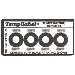 Tempil Non-Reversible Temp Indicator,Strip,PK10 26702
