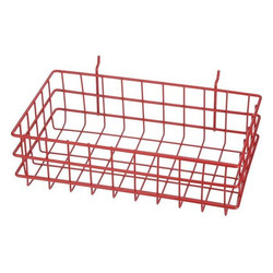 Marlin Steel Wire Products Storage Basket,Rectangular,Steel 923-05