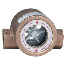 Dwyer Instruments Double Sight Flow Indicator,Bronze,3/8In SFI-300-3/8