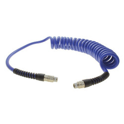 Atp Coiled Air Hose,1/4" ID x 12 ft. TT-14-15-NB-RS-QC