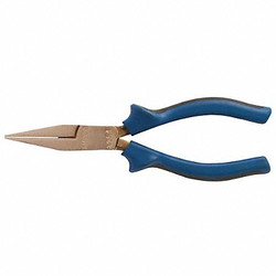 Ampco Safety Tools Flat Nose Plier,6-1/4" L,Serrated 8254