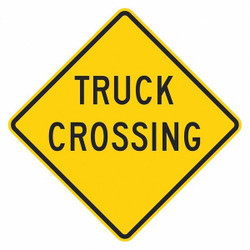 Lyle Truck Crossing Traffic Sign,24" x 24" W11-10TC-24HA