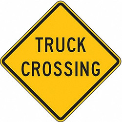 Lyle Truck Crossing Traffic Sign,24" x 24" W11-10TC-24HA