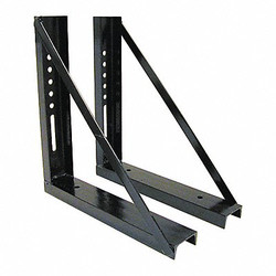 Buyers Products Mounting Bracket,Black,Steel,24" H 1701015