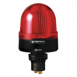 Werma Warning Light,Red,Panel/Conduit Mount 20710075
