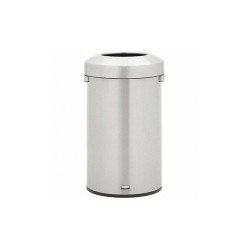 Rubbermaid Commercial Trash Can,Round,Silver,23 gal  2147584