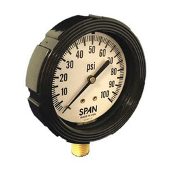 Span Pressure Gauge,3-1/2" Dial Size LFS-224-6000-G