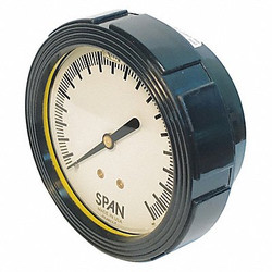 Span Pressure Gauge,3-1/2" Dial Size LFC-220-160-PSI/KPA-G