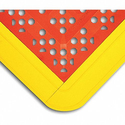 Wearwell Interlock Drainage Mat,Red,2ft.3"x2ft.6" 546