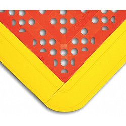 Wearwell Interlock Drainage Mat,Red,2ft.3"x3ft.6" 546