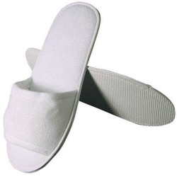 R & R Textile Slippers,White X70500