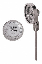 Tel-Tru Analog Dial Thermometer,Stem 4" L  BC550R-0467