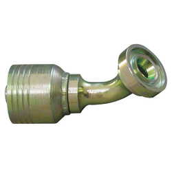 Eaton Aeroquip Crimp Fitting,45 deg.,1-1/2" ID,MFlange 4S24FLA24