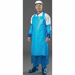 Polyco Die Cut Apron,Uni,Blue,Polyolefin,PK12 48500