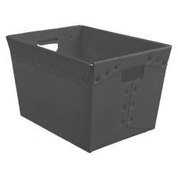 Diversi-Plast Nesting Ctr,Blk,Solid,Corrug HDPE,PK5 39830L