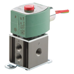 Redhat Solenoid Valve,Aluminum,Air, Inert Gas 8340G001