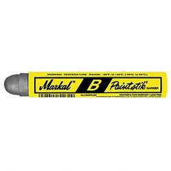 Markal Paint Crayon,11/16 In.,Silver,PK12 80233