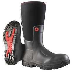 Dunlop Rubber Boot,Men's,6,Knee,Black,PR OD60A93