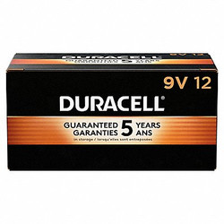 Duracell Battery,Alkaline,9V,Premium,PK12 MN1604BKD