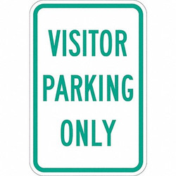 Lyle Visitor Parking Sign,18" x 12" T1-1033-DG_12x18