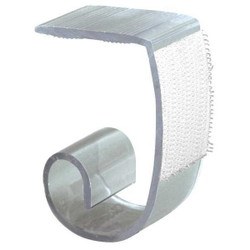 Super Multi-Clip by Fastenation Table Skirt Clip,1 in L,Clear,PK250 SMC