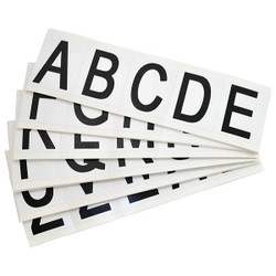 Brady Carded Letters,A Thru Z,2-1/4 In. H,PK25 9714-LTR KIT