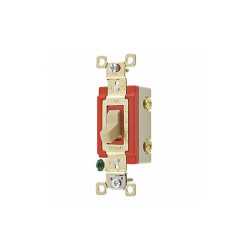 Sim Supply Wall Switch,Ivory,20A,1-Pole Switch  4901GLI