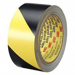 3m Floor Tape,Black/Yellow,1 inx108 ft,Roll  5702