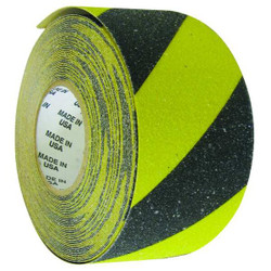 Wooster Products AntiSlip Tape,60 ftLx3 "W,BLK/YLW,46Grit MYBS0360R