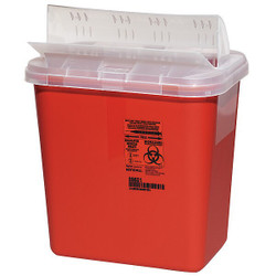 Covidien Sharps Container,Red,2 gal,PK5 S2GH100651