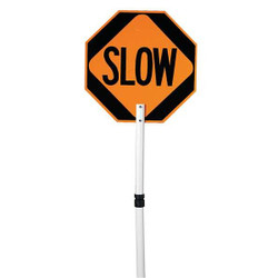 Manufacturer Varies Paddle Sign,Stop/Slow,ABS Plastic 03-827P
