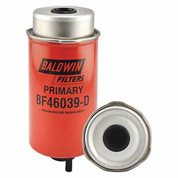 Baldwin Filters Fuel/Water Separator,7-3/4 in.L,Can-Type BF46039-D