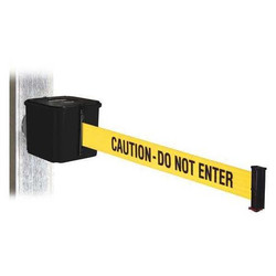 Retracta-Belt Belt Barrier,Black,Magnet,15ft.L WH412SB15-CAU-MM