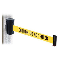 Retracta-Belt Belt Barrier,Black,Magnet,10ft.L  WH700SB-CAU-MM