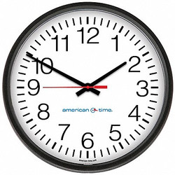 American Time Wall Clock,Analog,Battery E56BASD314G