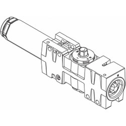 Lcn Standard Cylinder Assembly,Slvr,Alum 4040XP-3071 AL