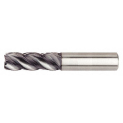 Widia Square End Mill, 0.4375 in, Carbide 4V051101AST