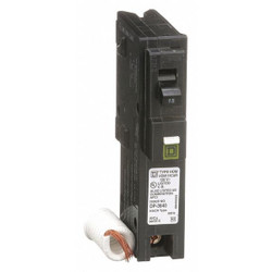 Square D Circuit Breaker,15A,Plug In,120V,1P HOM115CAFI