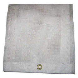 Mauritzon Mesh Tarp,White,6 x 8 ft. Cut Size MBT-12-01-0608