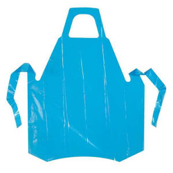 Polyco Bib Apron,Universal,Blue,Polyolefin,PK50  46520