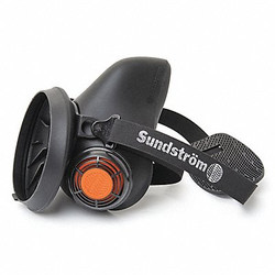 Sundstrom Safety Half Mask Respirator,Silicone,Black H01-2821