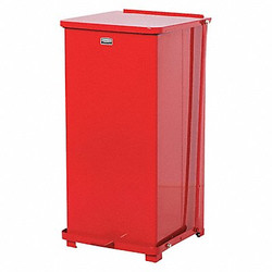 Rubbermaid Commercial STEP CAN DEFENDERS SQ,49L/13G,RED FGST24EPLRD