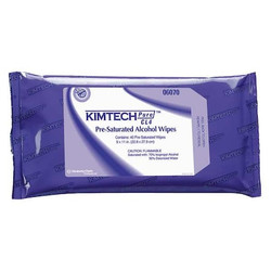 Kimberly-Clark Professional Clean Room Wet Wipes,11" x 9",40 ct,PK10 06070