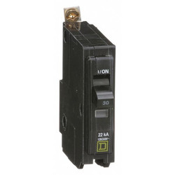 Square D Circuit Breaker,30A,Bolt On,120/240V,1P QOB130VH