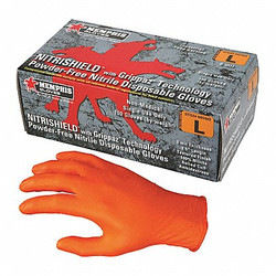 Mcr Safety Disposable Gloves,Nitrile,M,PK100 6016OM
