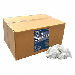 Proclean Basics White T-Shirt Knit Rags,50 lb. Box Z99302